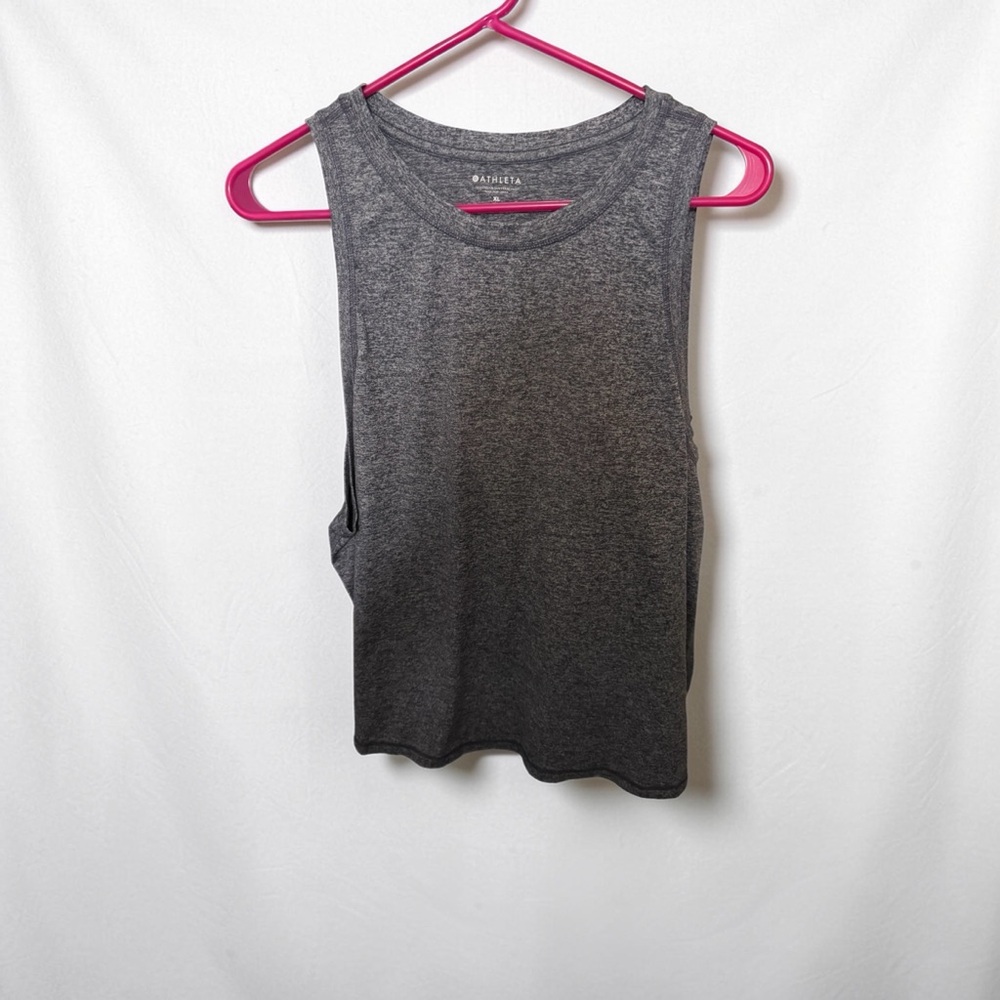 Athleta Women’s Charcoal Heather Gray Sleeveless Tank Top